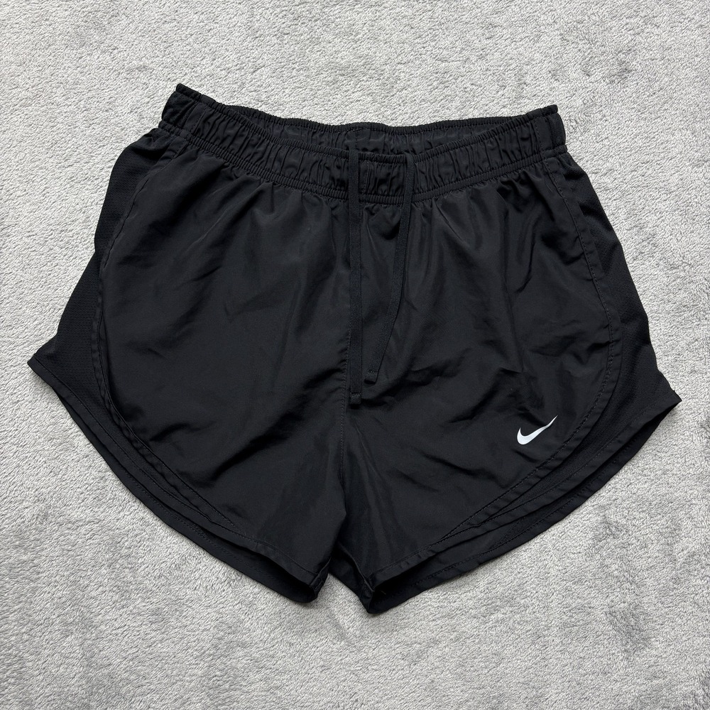 Nike Dri-FIT Running Shorts Tempo Womens Small Black Lined 831558-014‎ Training